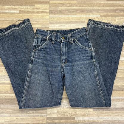 Vintage ELY Jeans Size 22x27 Destroyed Zipper Needs Work - M195