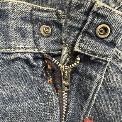 Vintage ELY Jeans Size 22x27 Destroyed Zipper Needs Work - M195