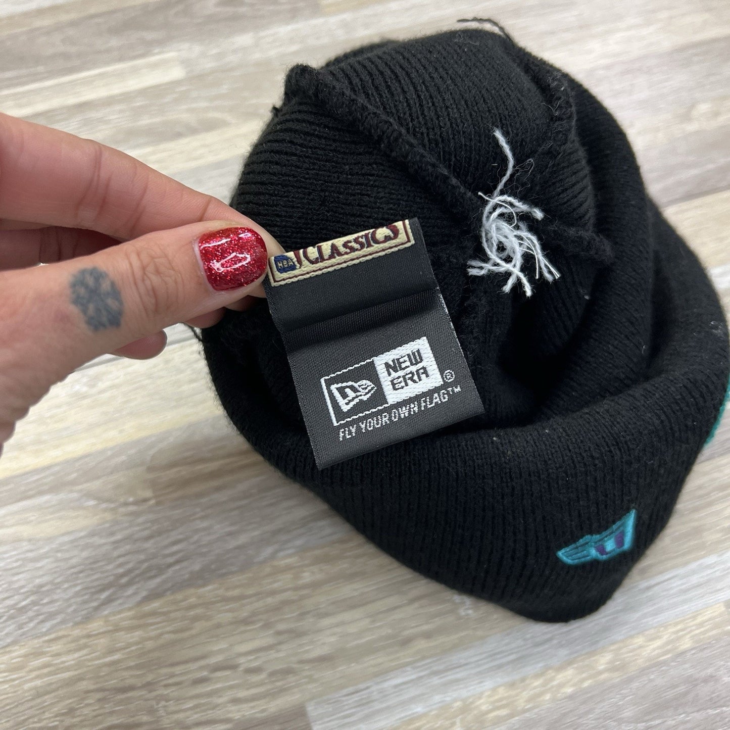 New Era Cavs Cavaliers Beanie Stocking Hat Hardwood Classics Pom Pom - 2D695