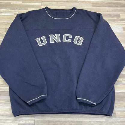 VTG 90’s UNCG Collegiate Sweatshirt North Carolina Greensboro L/XL - 0N679