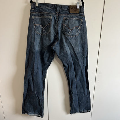 Vintage Y2K Von Dutch Mens 34x32 Jeans Pants Denim Zip Fly Skater - 13N678