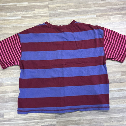 Urban Outfitters BDG Striped Crop Top Size Medium Pink Purple - JN334