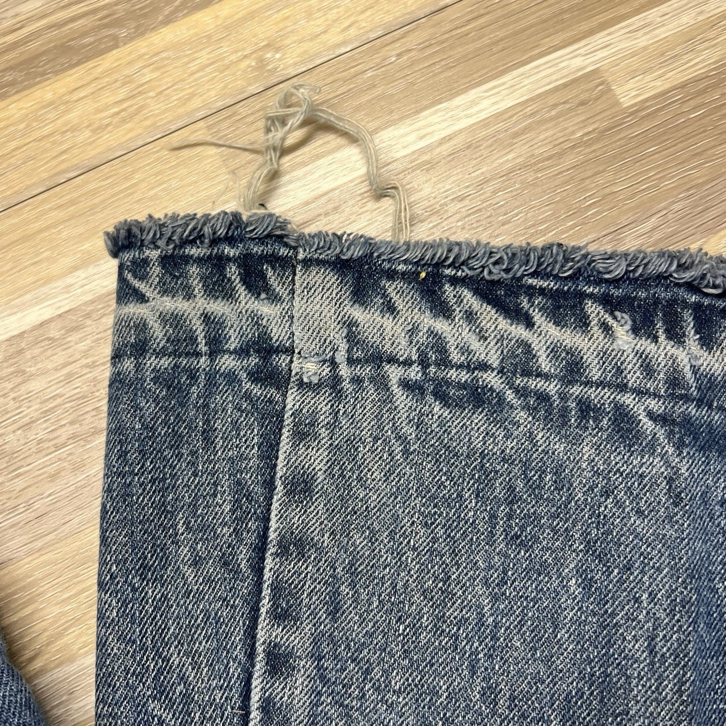 Vintage ELY Jeans Size 22x27 Destroyed Zipper Needs Work - M195