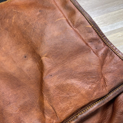 Komal's Passion Leather Messenger Bag Buckle Closure Vintage Brown - JL403