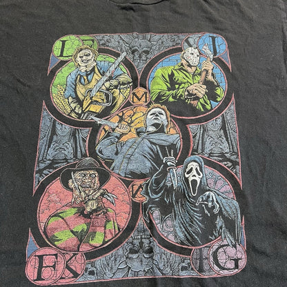 VTG Horror Movie Villains Shirt Size XL - JN336