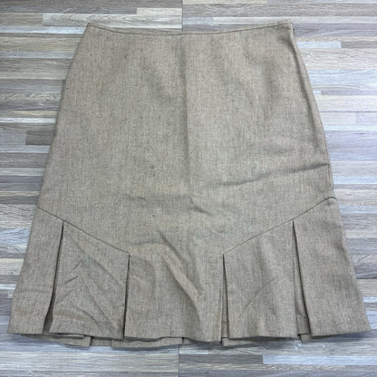 George Pleated Pencil Wool Skirt Size 10 - JN276
