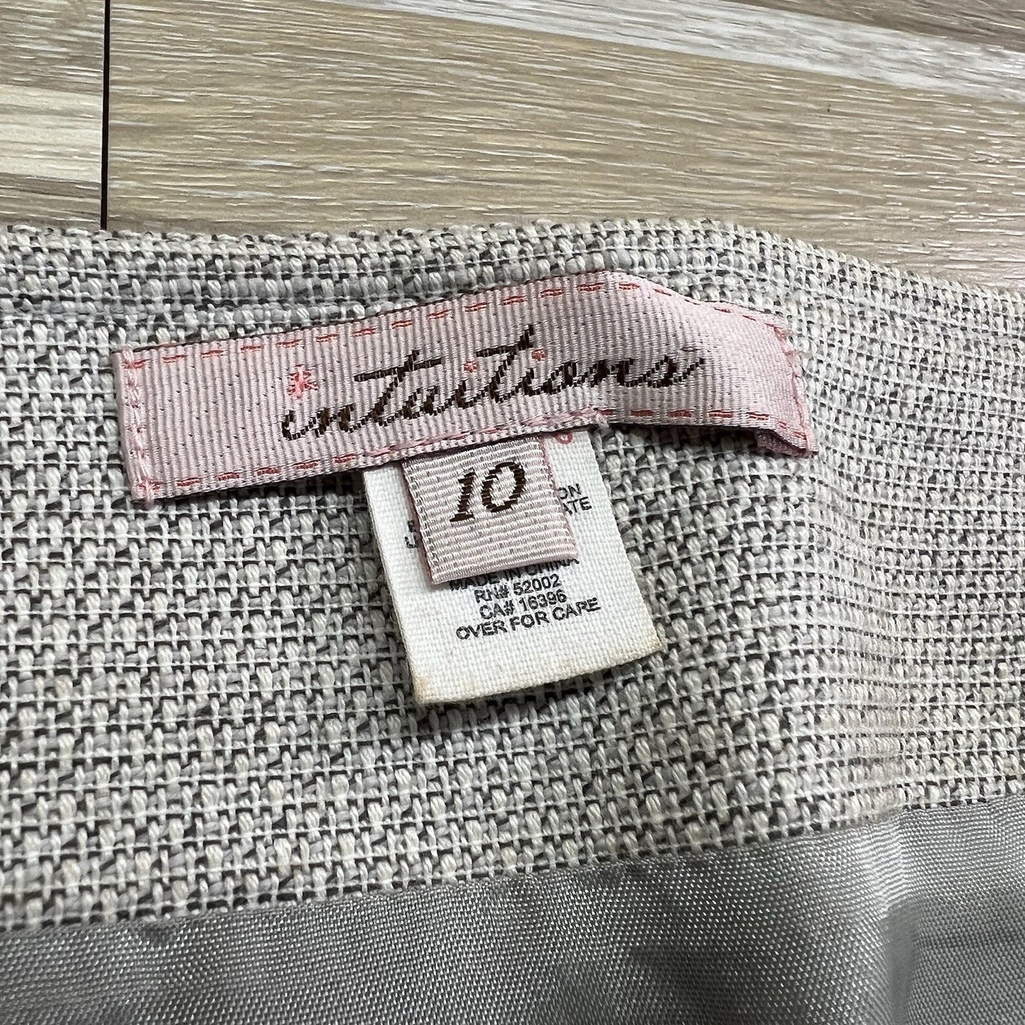 Intuitions Tweed Pencil Skirt Size 10 - JN276