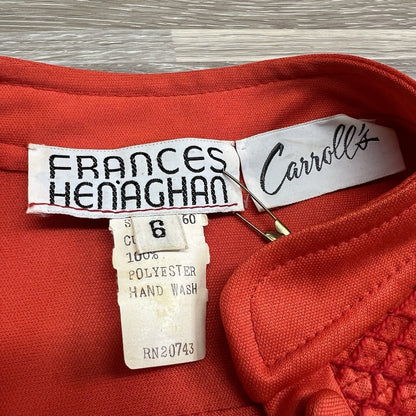 Frances Henaghan Carroll’s Vintage Polyester Lounge Suit Size 6 - JN275