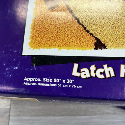 VTG Rare 1994 Caron LOONEY TUNES Taz Latch Hook Kit Huge 30" x 20" 90s - 5D725