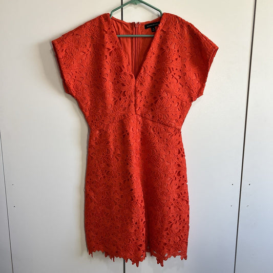 Banana Republic Women’s Orange Lace Formal Sundress Size 8 - JL400
