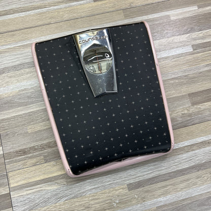 VTG Counselor Scale Pink With Stars MCM Vintage Bathroom Scale - 5D691