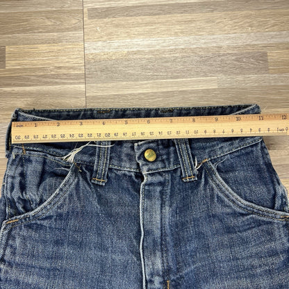 Vintage ELY Jeans Size 22x27 Destroyed Zipper Needs Work - M195