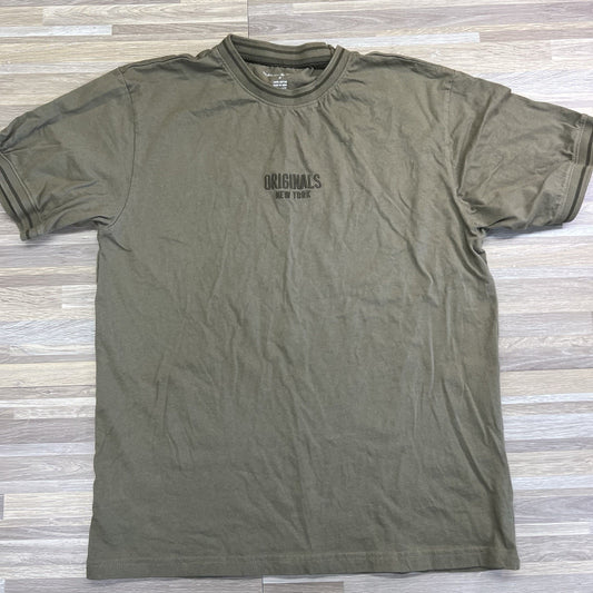 Public Supply NYC Originals New York Green Ringer Shirt Size M - JN332