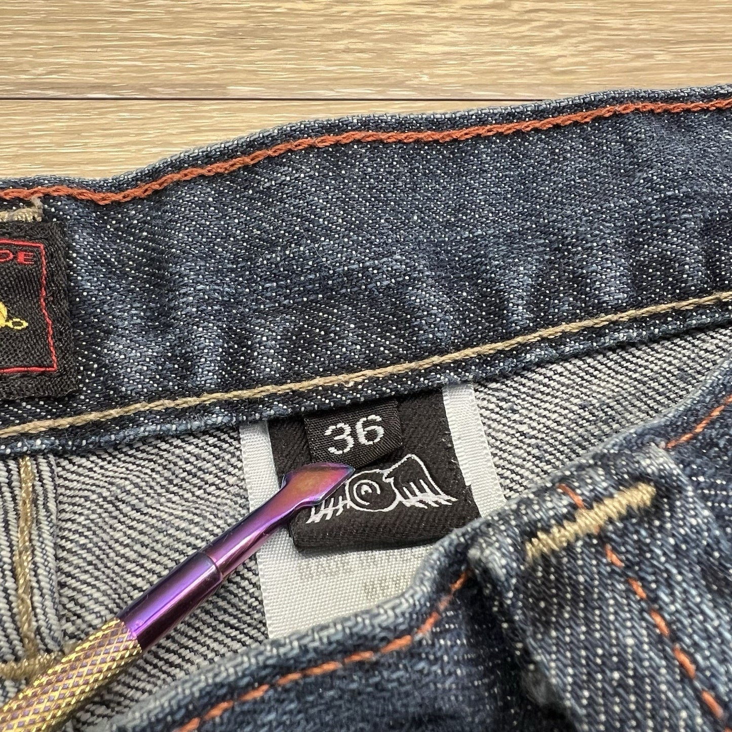 Vintage Y2K Von Dutch Mens 34x32 Jeans Pants Denim Zip Fly Skater - 13N678