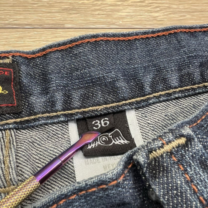 Vintage Y2K Von Dutch Mens 34x32 Jeans Pants Denim Zip Fly Skater - 13N678