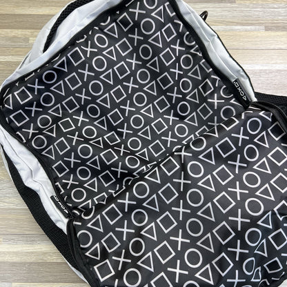 PlayStation Backpack White Black Lightly Used - JL392