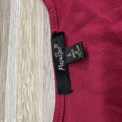 Papaya Black Stretch Dress Size S Bodycon Maroon - JN303