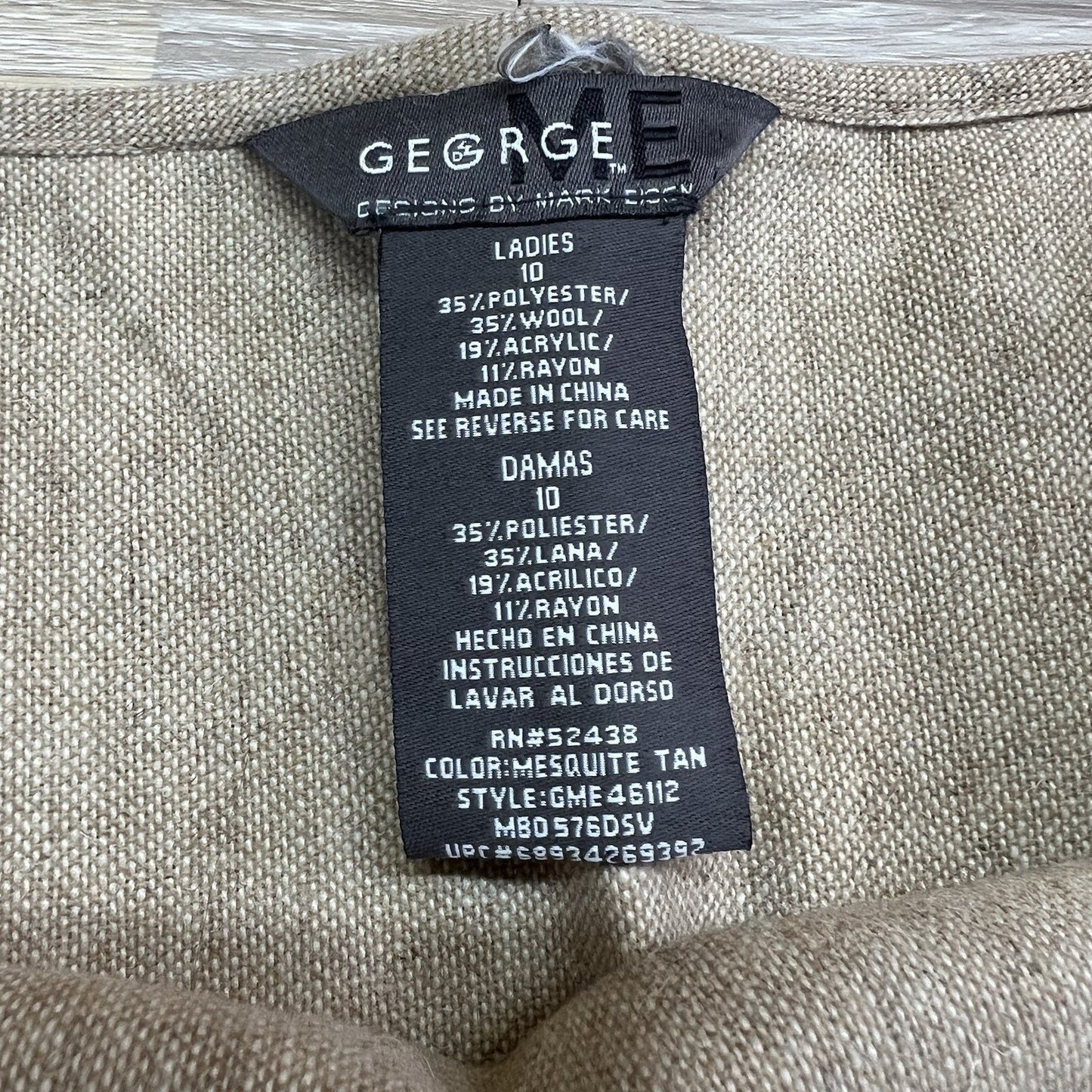 George Pleated Pencil Wool Skirt Size 10 - JN276