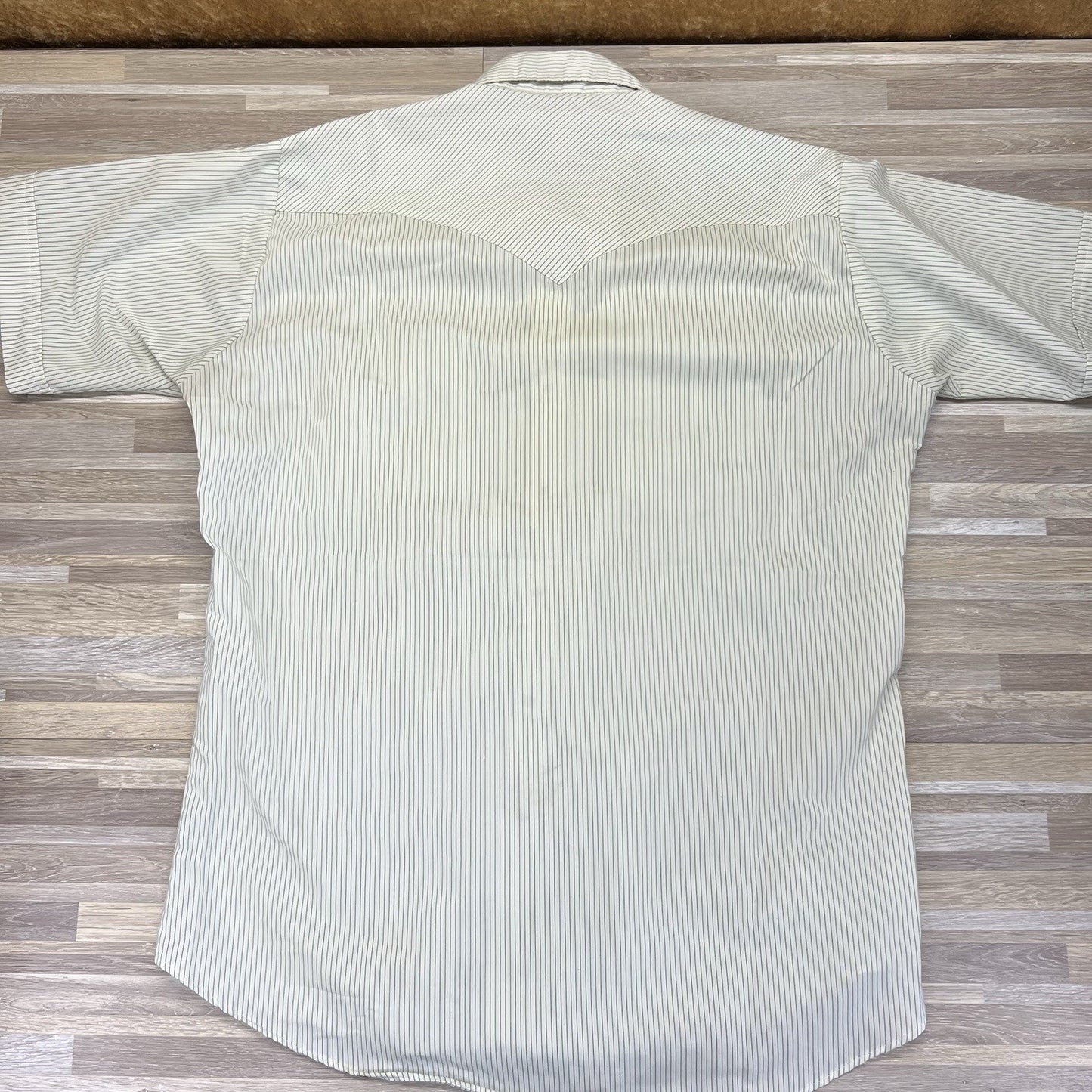 VTG Ruddock Pearl Snap Shirt 16.5 Extra Long Tail Western Short Sleeve - M201