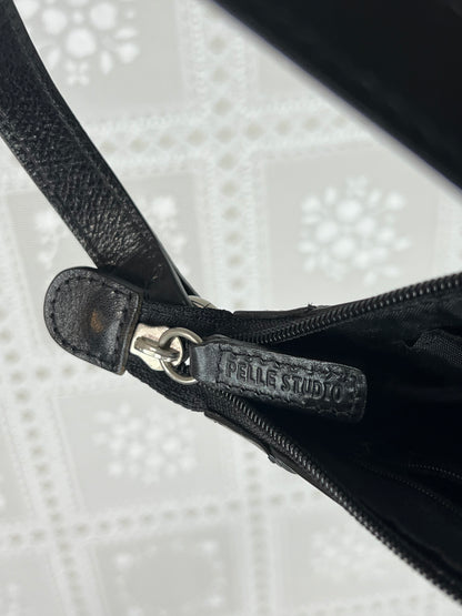 Wilson’s Leather mini black leather purse