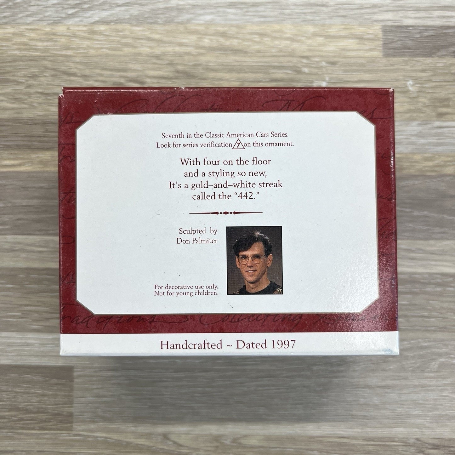 1997 Hallmark Keepsake Ornament Car 1969 Hurst Oldsmobile 442 #7 Series - M157