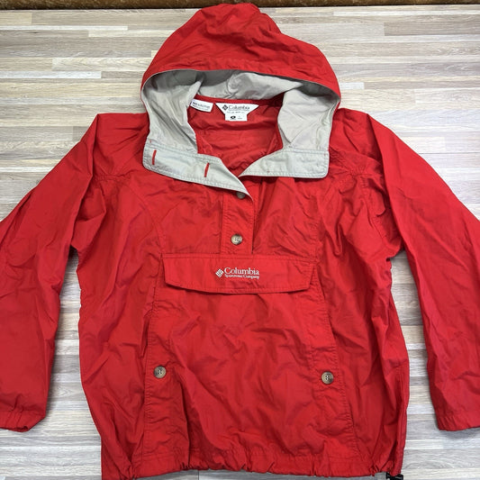 VTG Columbia Women’s Red Pullover Windbreaker Size M - JN317