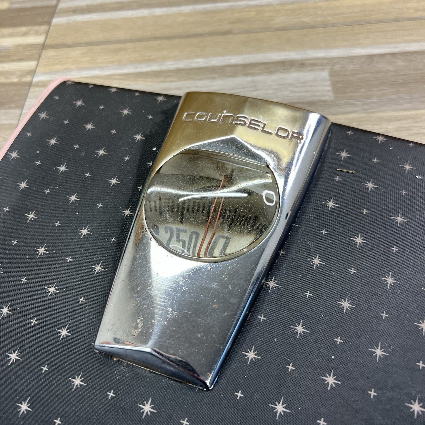 VTG Counselor Scale Pink With Stars MCM Vintage Bathroom Scale - 5D691