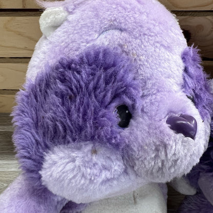 Set Of 2 Care Bear Bright Heart Raccoon 13” Y2K - JL405