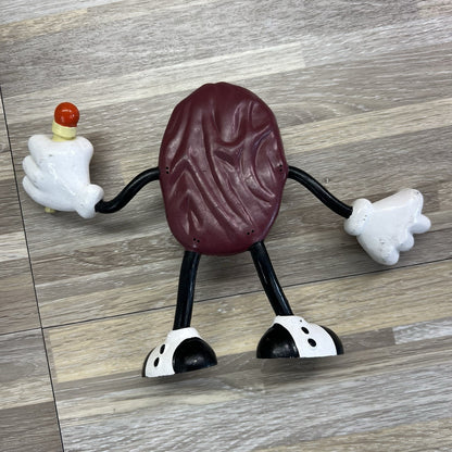 VTG California Raisin 1987 PVC Figure Bendable Arms Legs 6” - JL491
