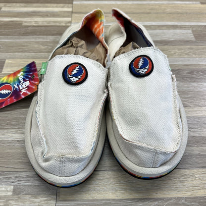 NWT Sanuk Grateful Dead Hemp Tie Dye Slip On Shoes Women’s Size 8 - JN327