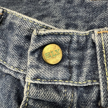 Vintage ELY Jeans Size 22x27 Destroyed Zipper Needs Work - M195