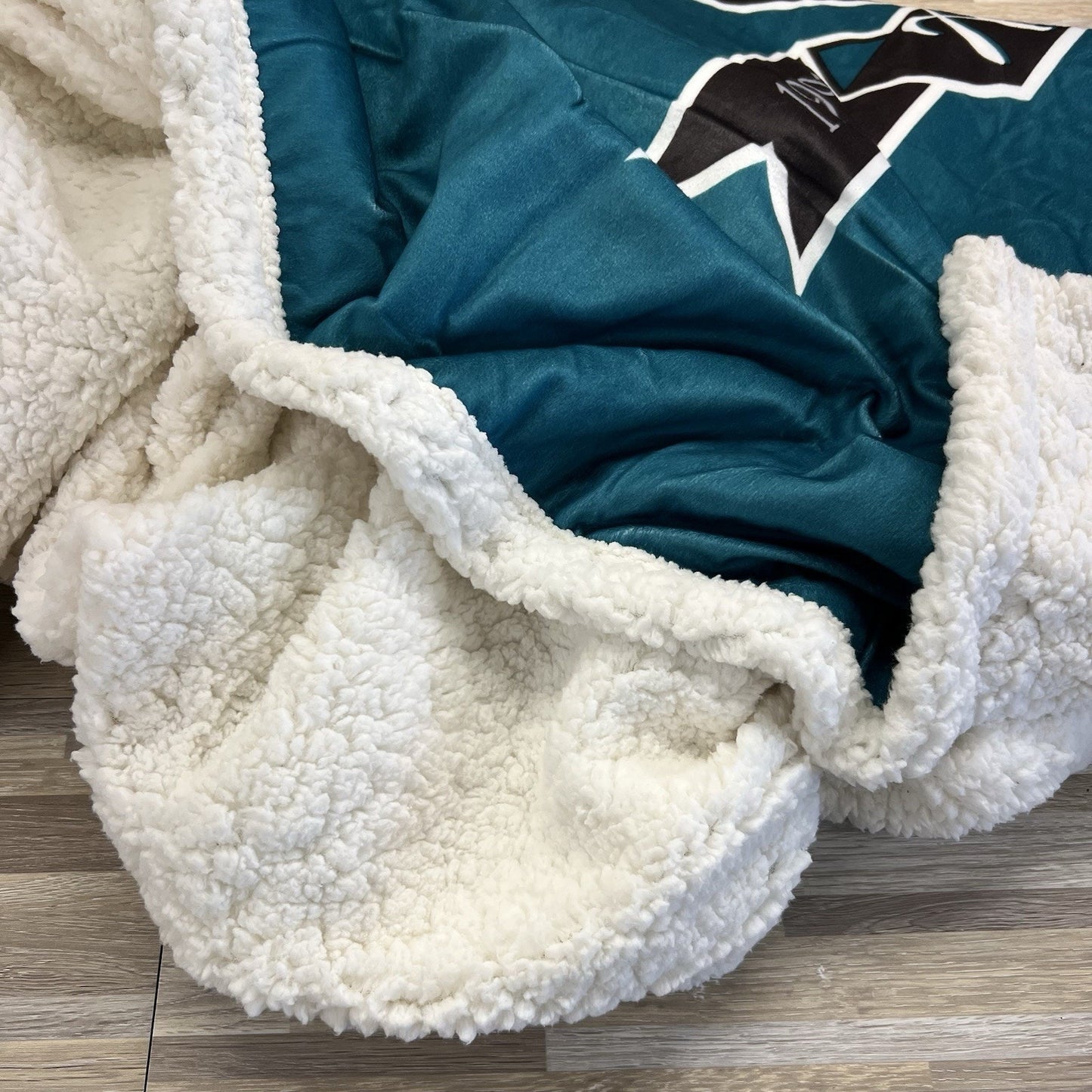 2015 San Jose Sharks Throw Blanket NHL Limited Edition 25th Anniversary - 10S614