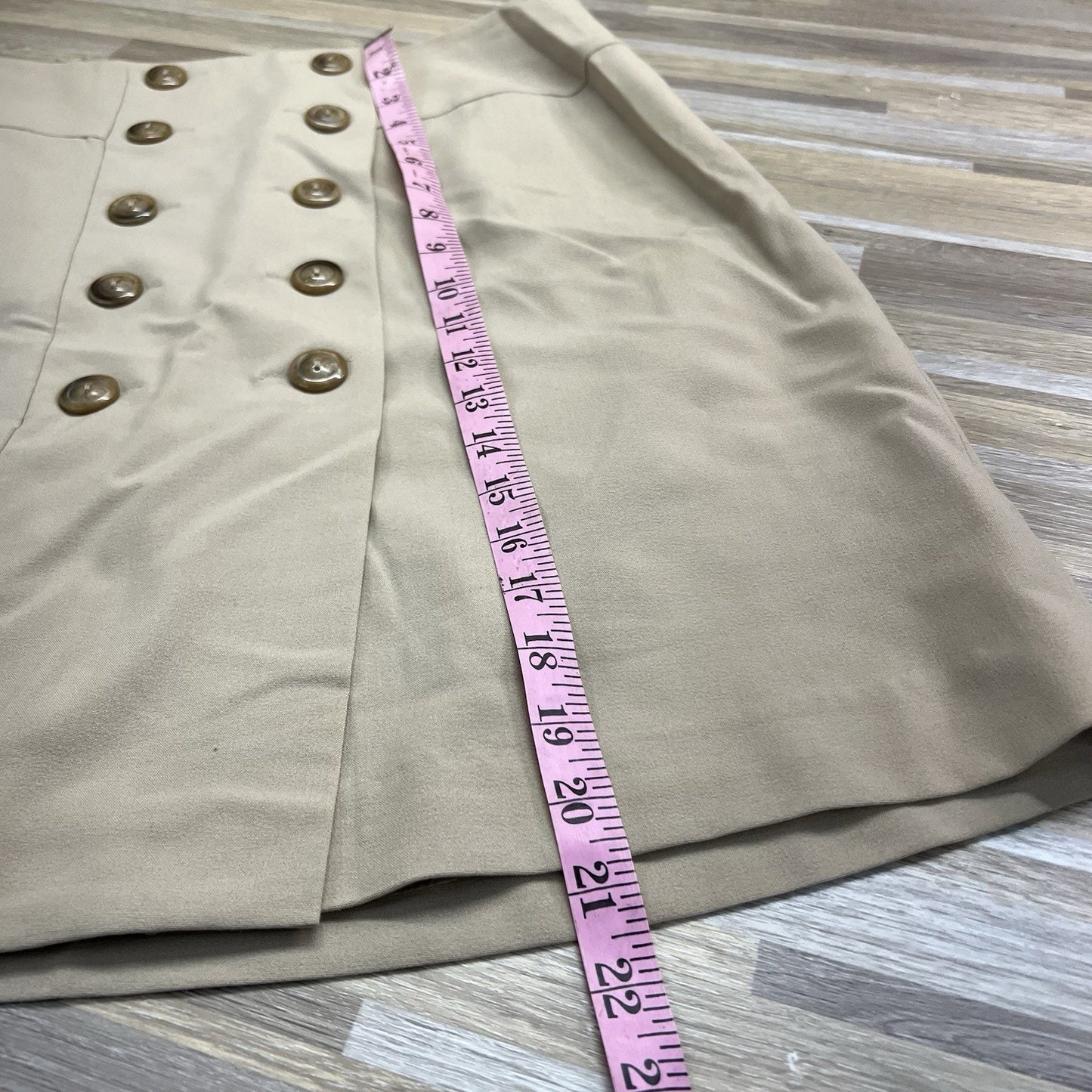 Dressbarn Women's Maxi Pencil With Buttons Skirt Beige Size 10 - JN280