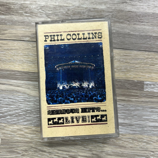 Phil Collins Serious Hits...Live! 1990 Cassette Tape - JL419