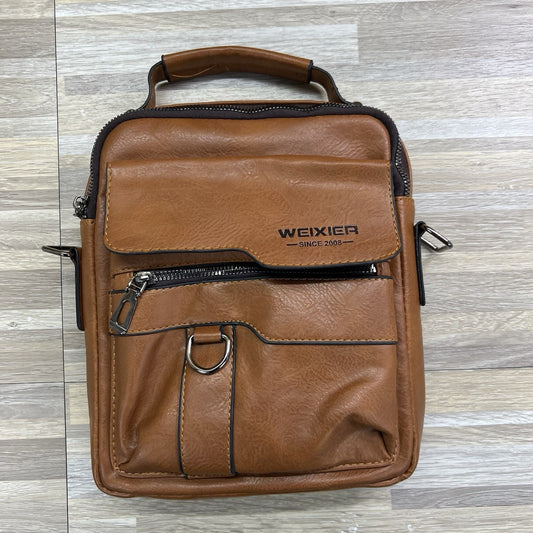 Weixier Men's 10" Brown Crossbody Bag Shoulder Messenger Bag No Strap - JL505