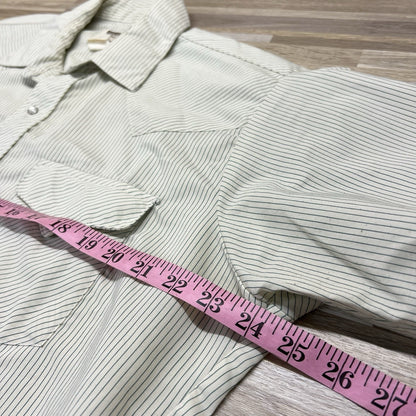 VTG Ruddock Pearl Snap Shirt 16.5 Extra Long Tail Western Short Sleeve - M201