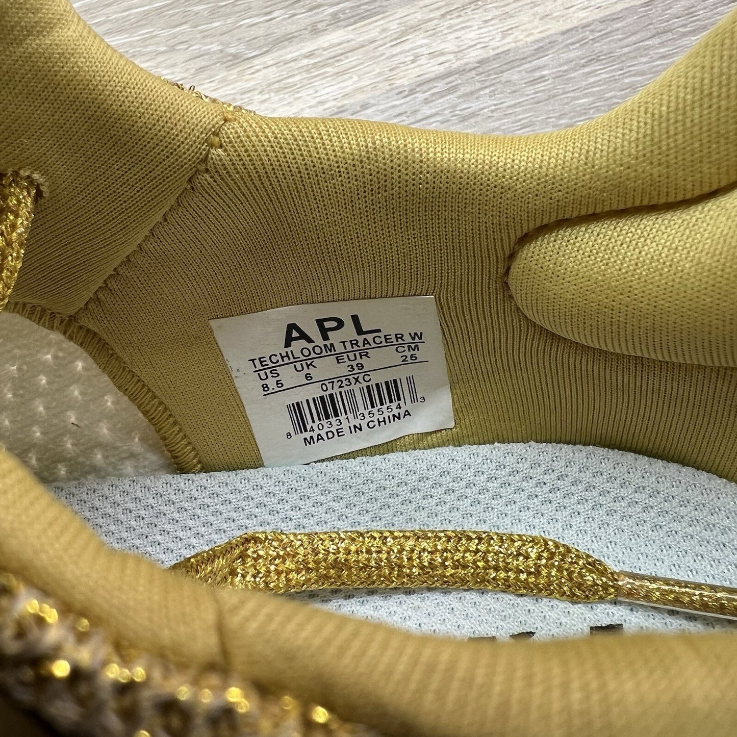 APL Athletic Propulsion Labs Techloom Tracer Sneaker Women’s 8.5 Gold - 13D736