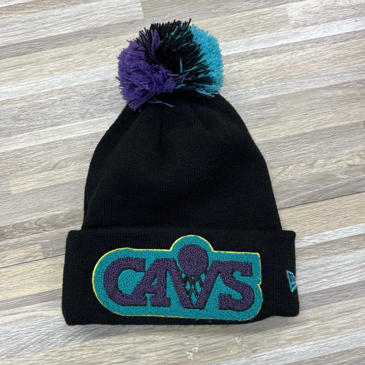 New Era Cavs Cavaliers Beanie Stocking Hat Hardwood Classics Pom Pom - 2D695