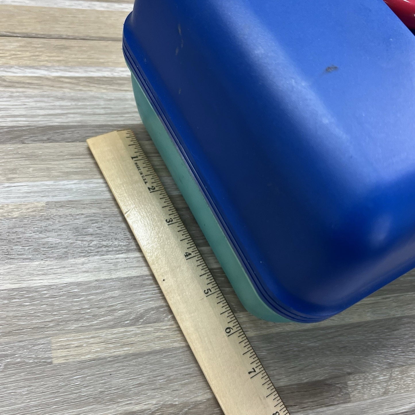 Vtg Caboodles Teal Blue Makeup Hair Storage Travel Train Case #2602 - 3D690