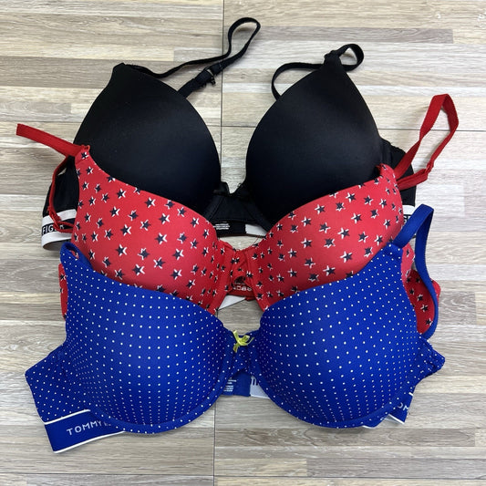 Set of 3 Tommy Hilfiger Bras 36B Micro Push Up Classic Tee Underwire - JL389