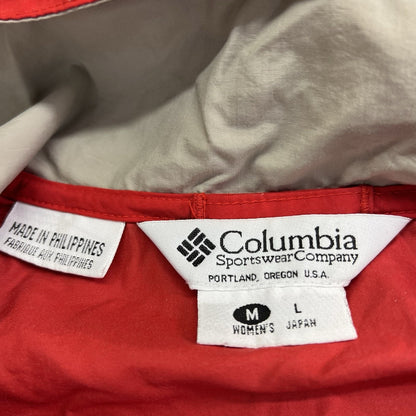 VTG Columbia Women’s Red Pullover Windbreaker Size M - JN317