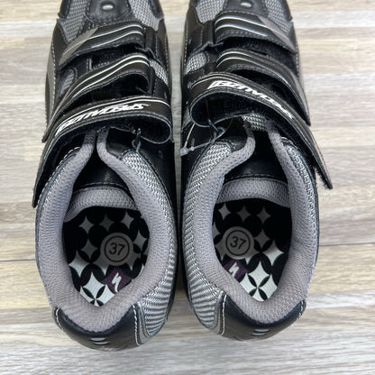 NWOT Specialized Spirita RD Women Cycling Shoes Size 7 Black Grey Clip On -8O645