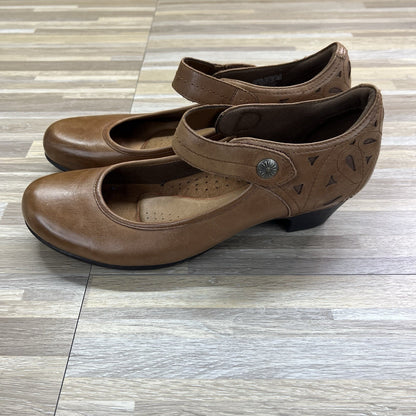 Rockport Cobb Hill Abbott Ankle Strap Mary Jane Almond Grain Leather 11 - JL507