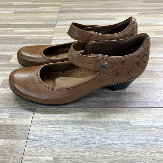 Rockport Cobb Hill Abbott Ankle Strap Mary Jane Almond Grain Leather 11 - JL507