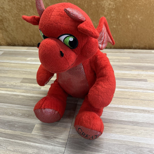 Build A Bear Great Wolf Lodge Magiquest Ellie Red Dragon Plush Stuff - JL383