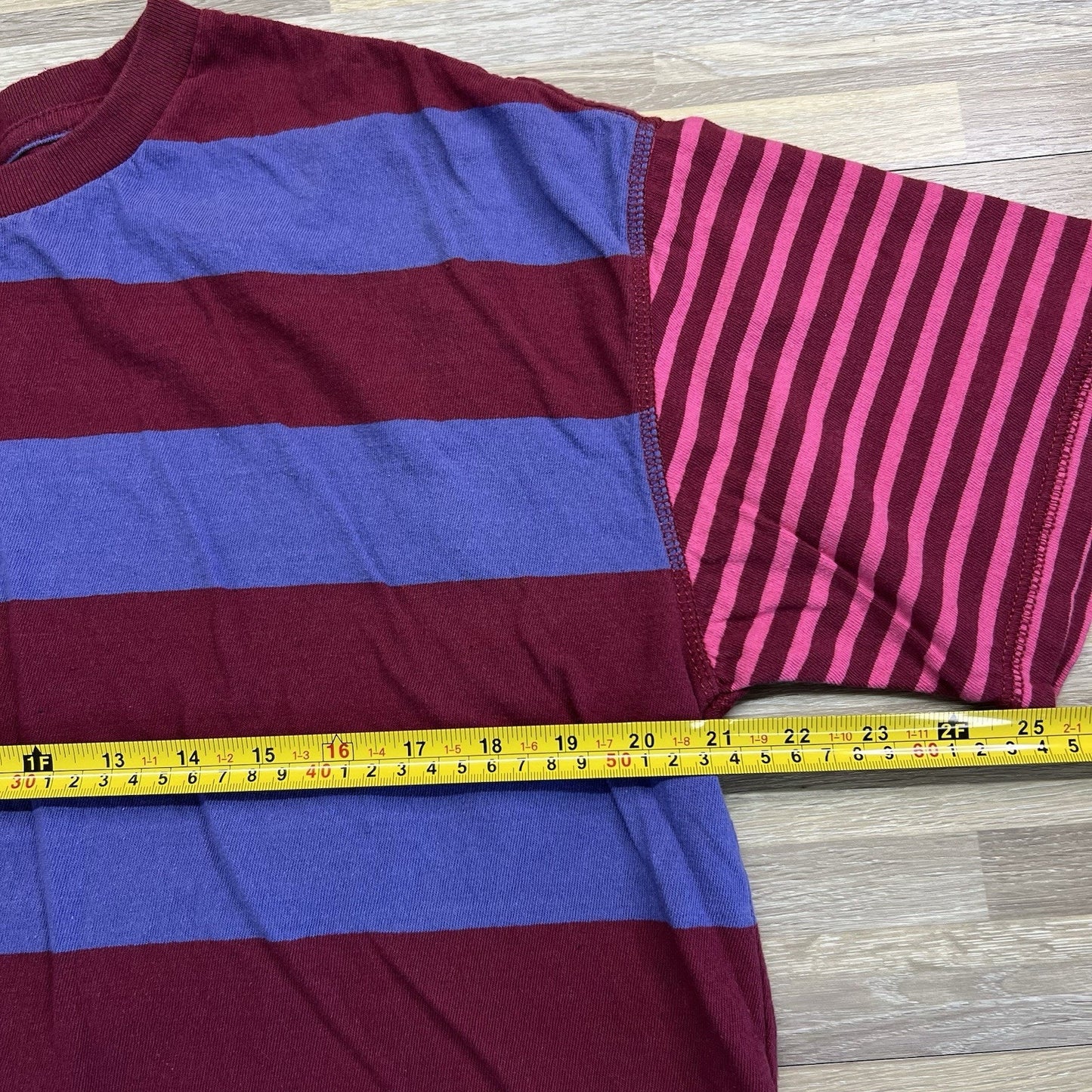 Urban Outfitters BDG Striped Crop Top Size Medium Pink Purple - JN334