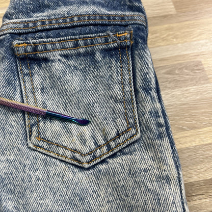 Vintage No Excuses Girls Stonewashed Jeans Size 6 - M138