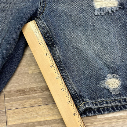 Levi’s 511 Slim Fit Kids Size 8 Distressed Denim Shorts Dark Adjustable - JL498