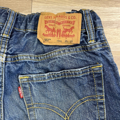 Levi’s 502 Kids 10 Reg 25x25 Distressed Jeans - JL381